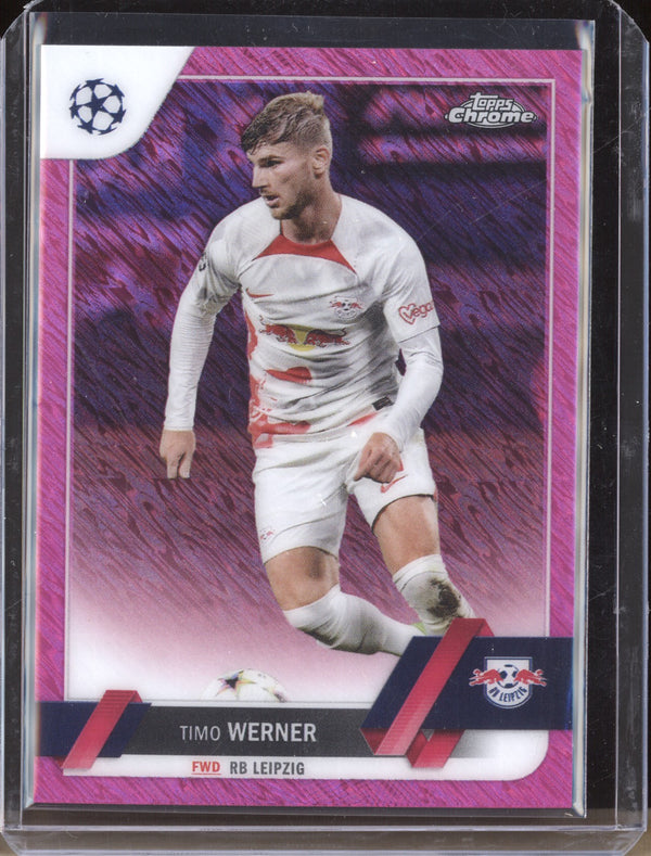 Timo Werner 2022-23 Topps Chrome UEFA 111 Pink Shimmer 4/250