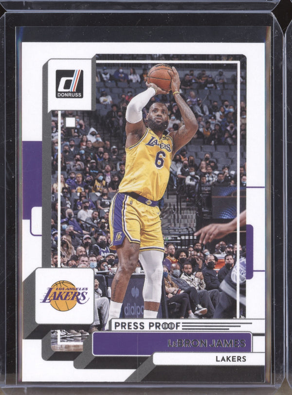 LeBron James 2022-23 Panini Donruss 128 Silver Press Proof