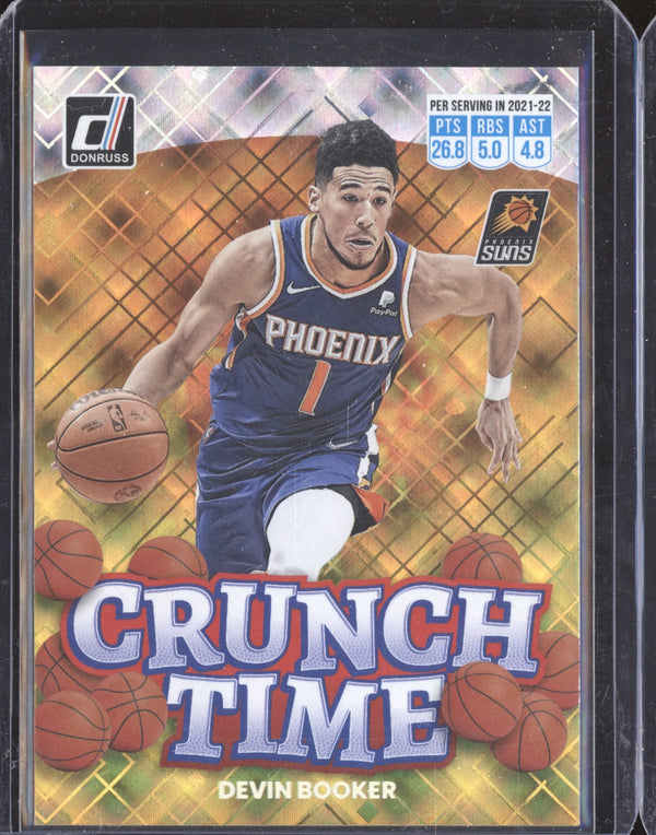 Devin Booker 2022-23 Panini Donruss 14 Crunch Time Diamond