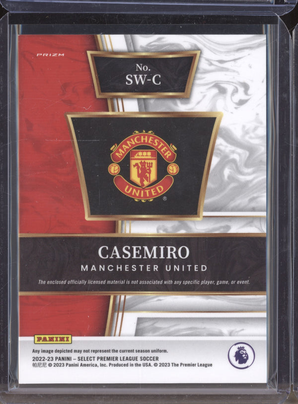 Casemiro 2022-23 Panini Select Premier League SW-C Select Swatches Jersey