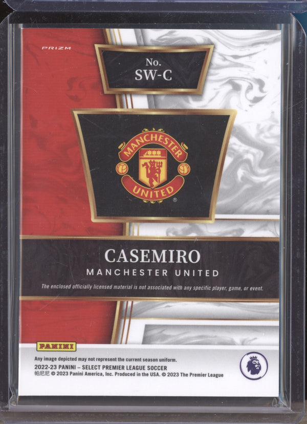 Casemiro 2022-23 Panini Select Premier League SW-C Select Swatches Jersey