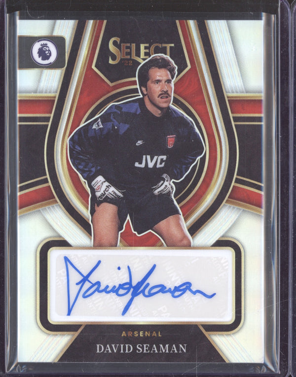 David Seaman 2022-23 Panini Select Premier League SS-DS Select Signatures Auto