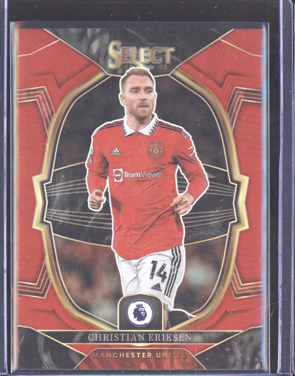 Christian Eriksen 2022-23 Panini Select Premier League 69 Terrace Red