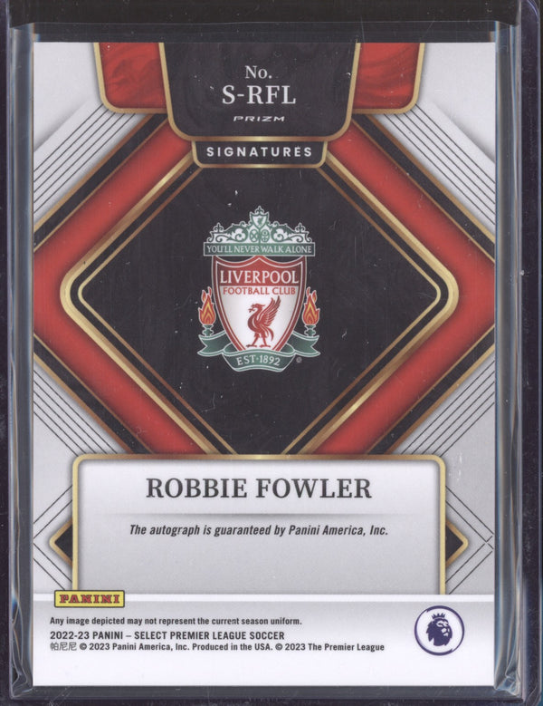 Robbie Fowler 2022-23 Panini Select Premier League S-RFL Signatures Auto
