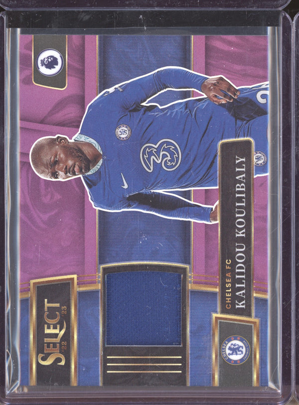 Kalidou Koulibaly 2022-23 Panini Select Premier League SM-KK Memorabilia Jersey Purple 40/49