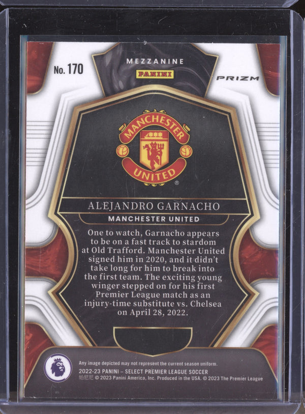 Alejandro Garnacho 2022-23 Panini Select Premier League 170 Mezzanine Silver RC