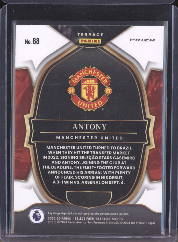 Antony 2022-23 Panini Select Premier League 68 Terrace Silver