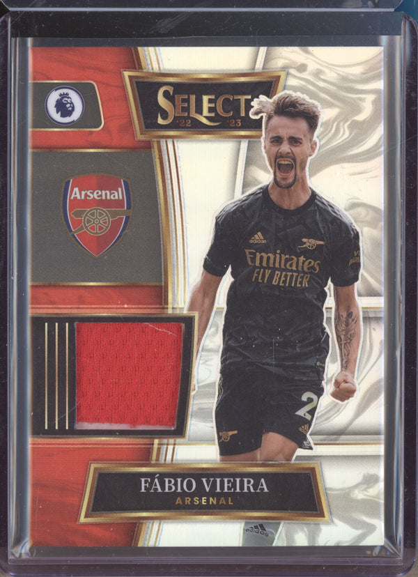 Fabio Vieira 2022-23 Panini Select Premier League SW-FVI Swatches Jersey