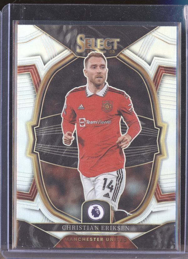 Christian Eriksen 2022-23 Panini Select Premier League 69 Terrace Silver