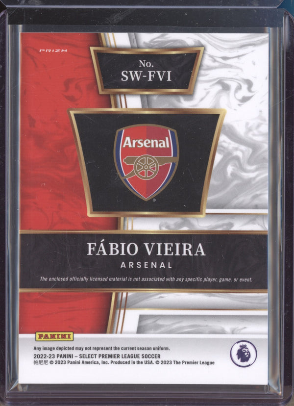 Fabio Vieira 2022-23 Panini Select Premier League SW-FVI Swatches Jersey