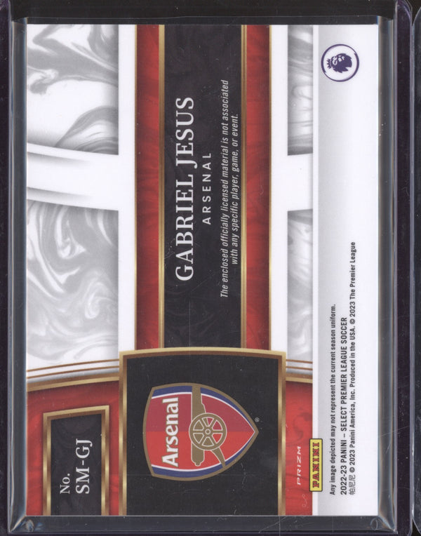 Gabriel Jesus 2022-23 Panini Select Premier League SM-GJ Memorabilia Jersey