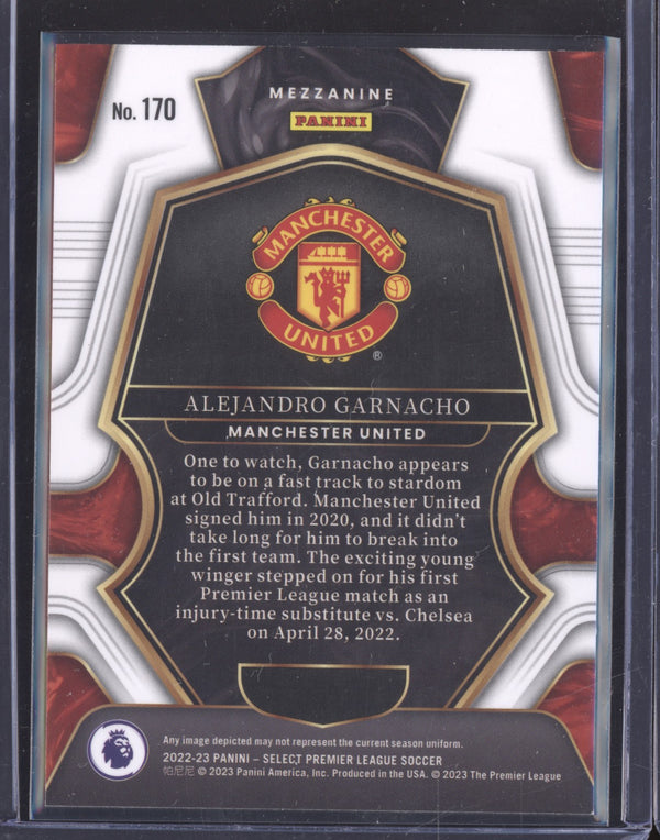 Alejandro Garnacho 2022-23 Panini Select Premier League 170 Mezzanine RC