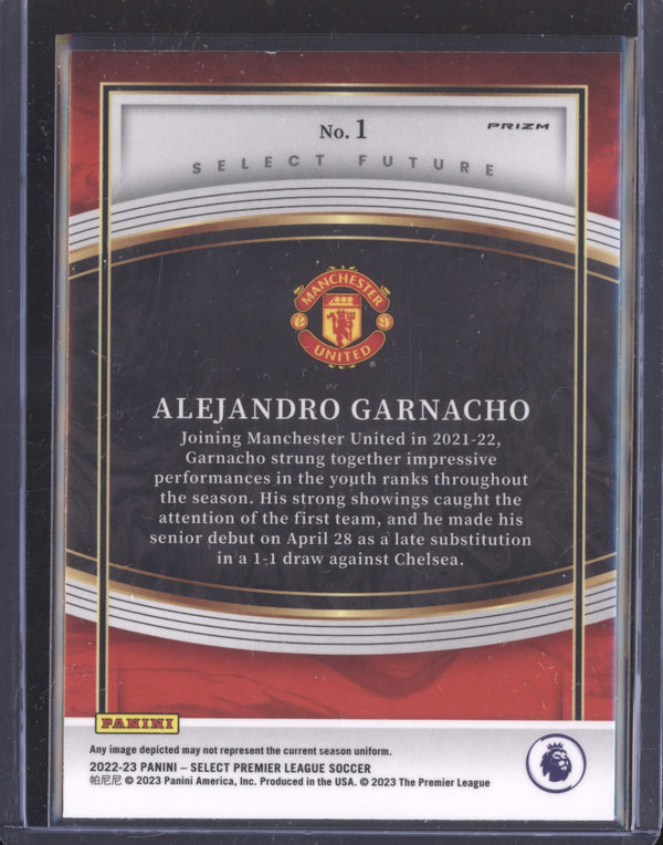 Alejandro Garnacho 2022-23 Panini Select Premier League Select Future Silver RC