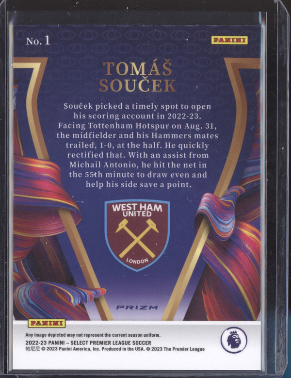 Tomas Soucek 2022-23 Panini Select Premier League 1 Visionary