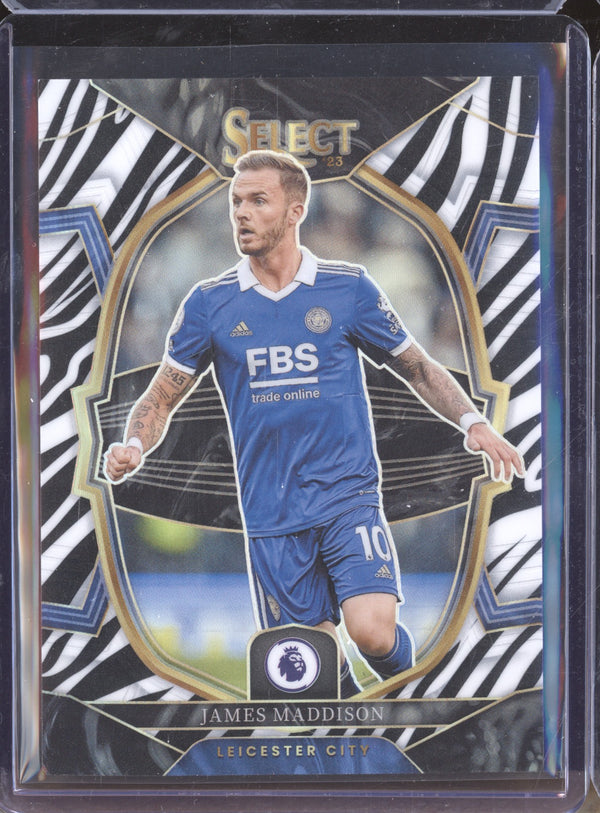 James Maddison 2022-23 Panini Select Premier League 52 Terrace Zebra 20/25