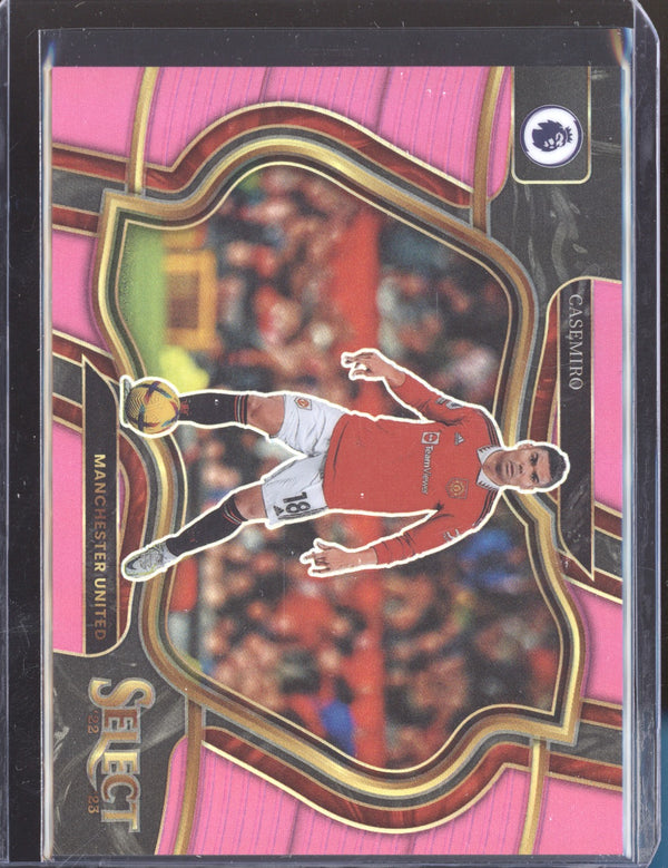 Casemiro 2022-23 Panini Select Premier League 207 Field Level Pink 59/99