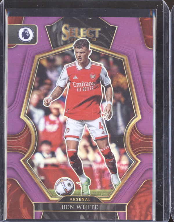 Ben White 2022-23 Panini Select Premier League 176 Terrace Purple 7/135