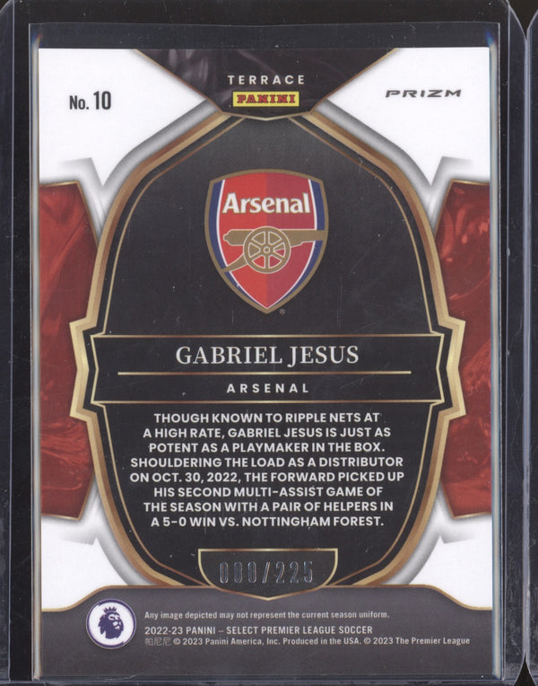 Gabriel Jesus 2022-23 Panini Select Premier League 10 Terrace Camo 88/225