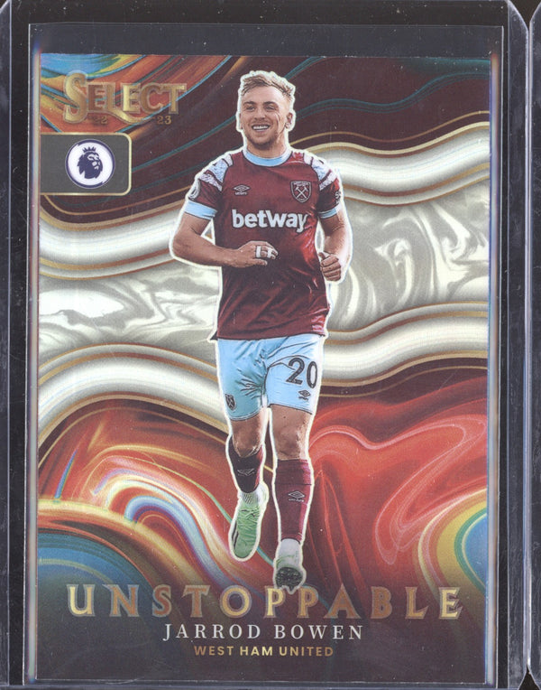 Jarrod Bowen 2022-23 Panini Select Premier League 6 Unstoppable Silver