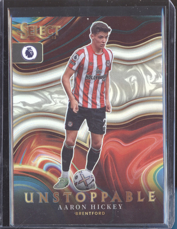 Aaron Hickey 2022-23 Panini Select Premier League 11 Unstoppable Silver