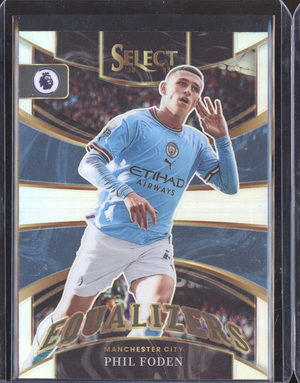 Phil Foden 2022-23 Panini Select Premier League 13 Equalizers Silver