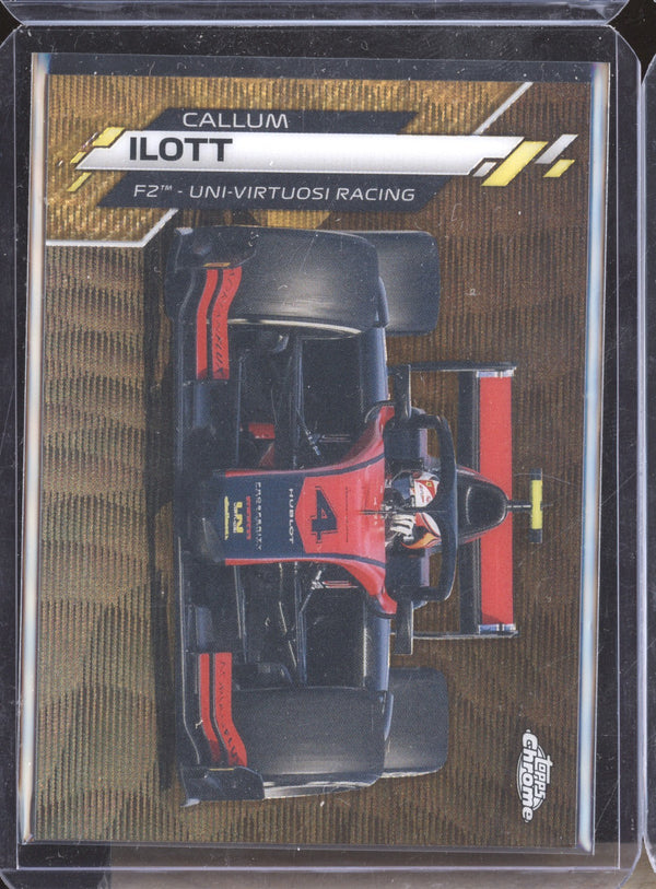 Callum Ilott 2020 Topps Chrome Formula One 66 Gold Wave 34/50