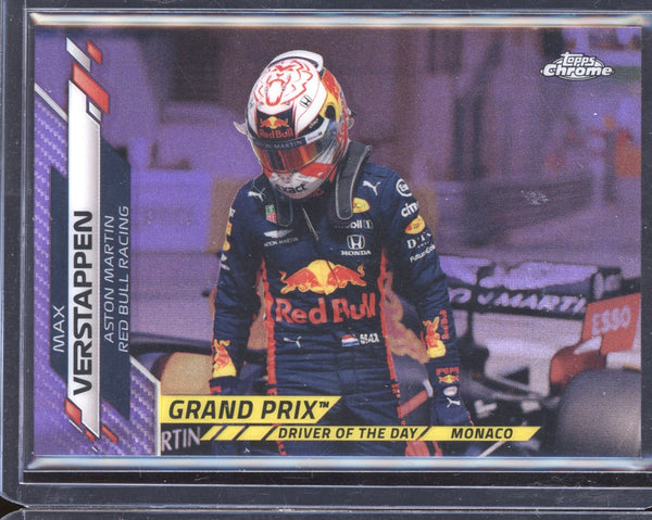 Max Verstappen 2020 Topps Chrome Formula One Purple Refractor 329/399