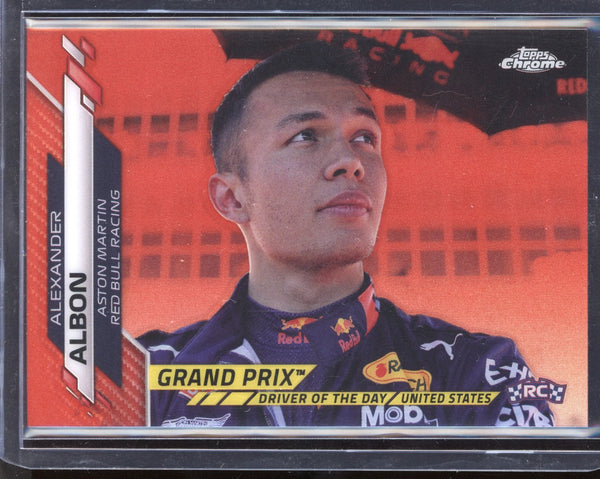 Alexander Albon 2020 Topps Chrome Formula One Red Refractor RC 4/5