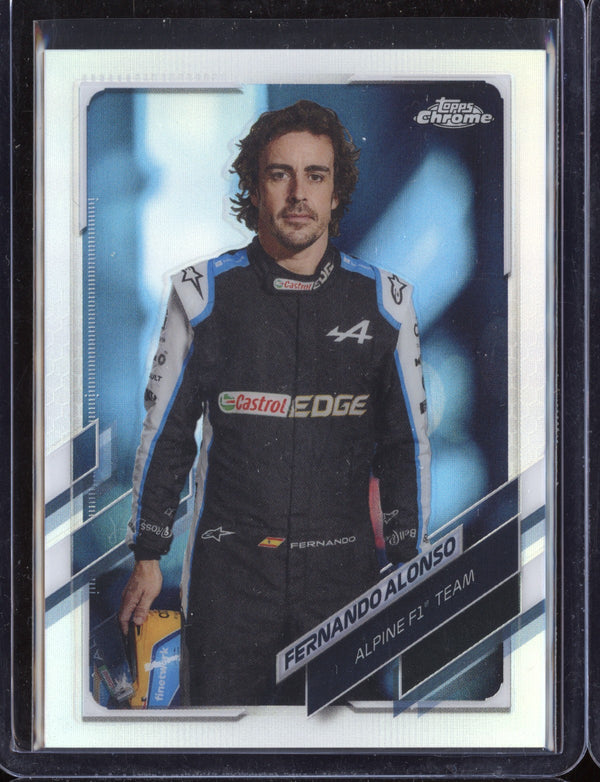 Fernando Alonso 9 2021 Topps Chrome Formula One Refractor