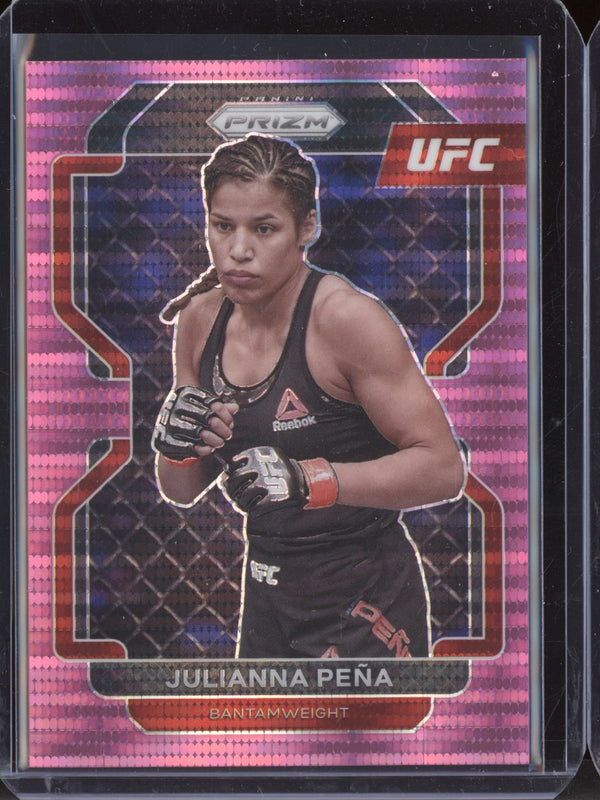 Julianna Pena 2022 Panini Prizm UFC 146 Pink Pulsar 36/42