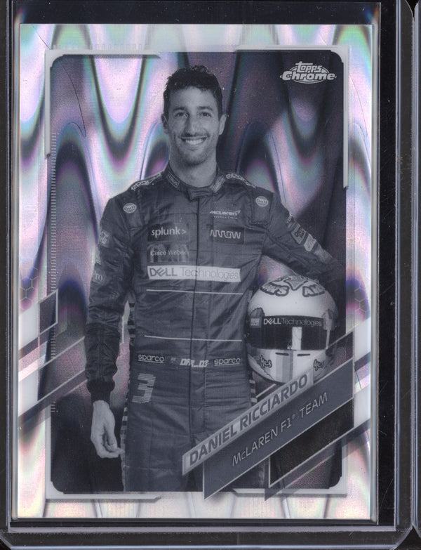 Daniel Ricciardo 2021 Topps F1 Chrome Black & White Ray Wave