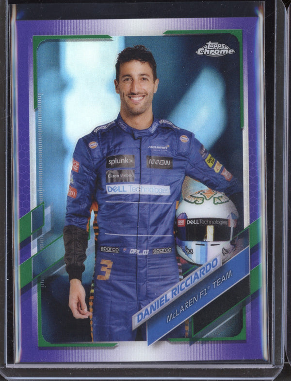 Daniel Ricciardo 2021 Topps F1 Chrome Green Purple Refractor