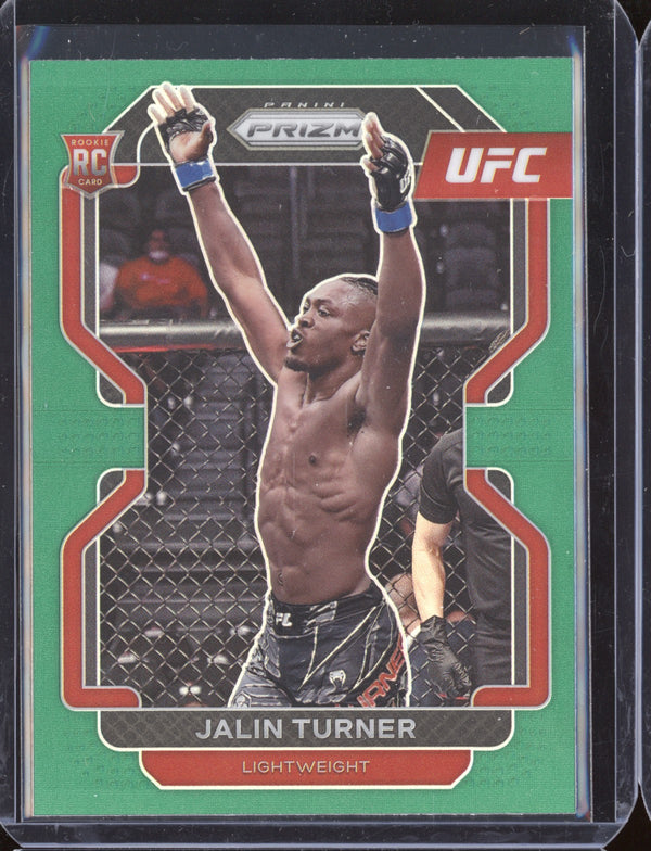 Jalin Turner 2022 Panini Prizm UFC 164 Green RC