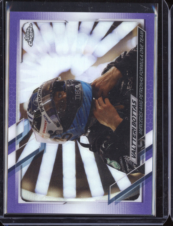 Valtteri Bottas 2021 Topps Chrome Purple Refractor 298/399