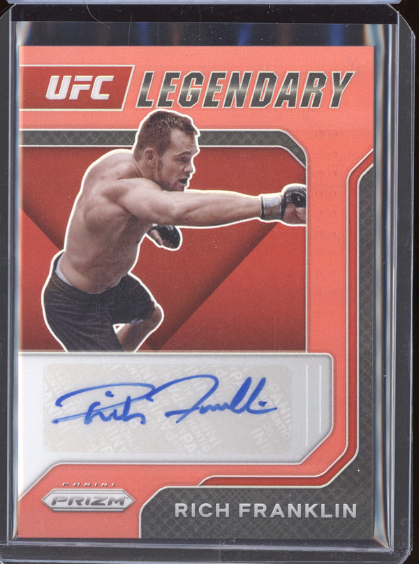 Rich Franklin 2022 Panini Prizm UFC LS-RFK Legendary Signatures Red 70/99