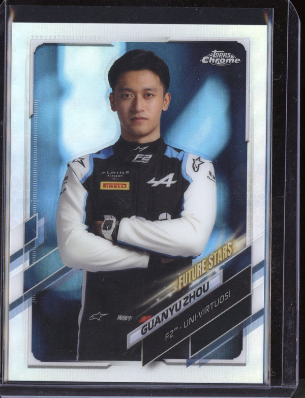 Guanyu Zhou 2021 Topps Chrome Formula One (F1) Refractor