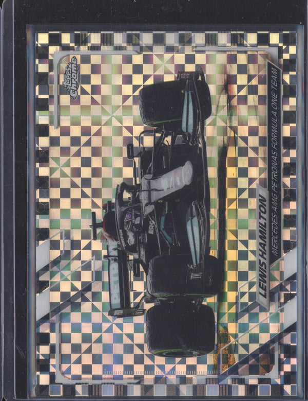 Lewis Hamilton 2021 Topps Chrome Formula One 96 Checker Flag