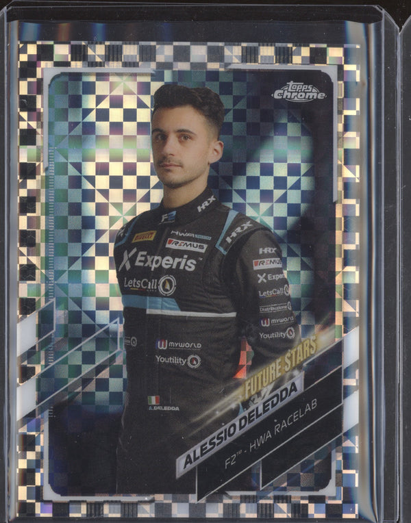 Alessio Deledda 2021 Topps Chrome Formula One 75 Checker Flag