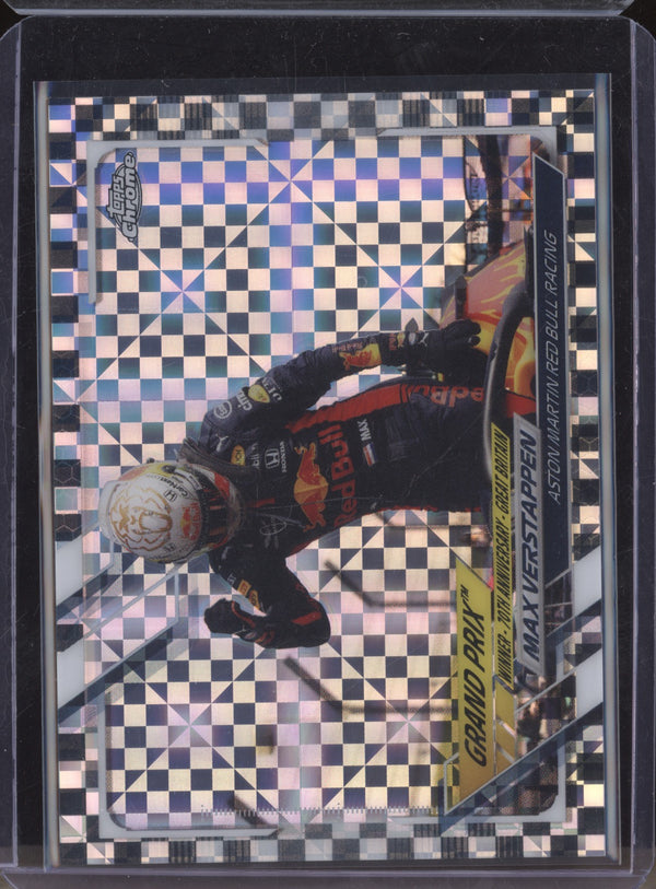 Max Verstappen 2021 Topps Chrome Formula One 142 Checker Flag