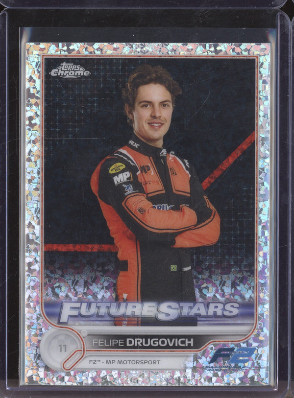 Felipe Drugovich 2022 Topps Chrome Formula 1 87 Mini Diamonds 158/299