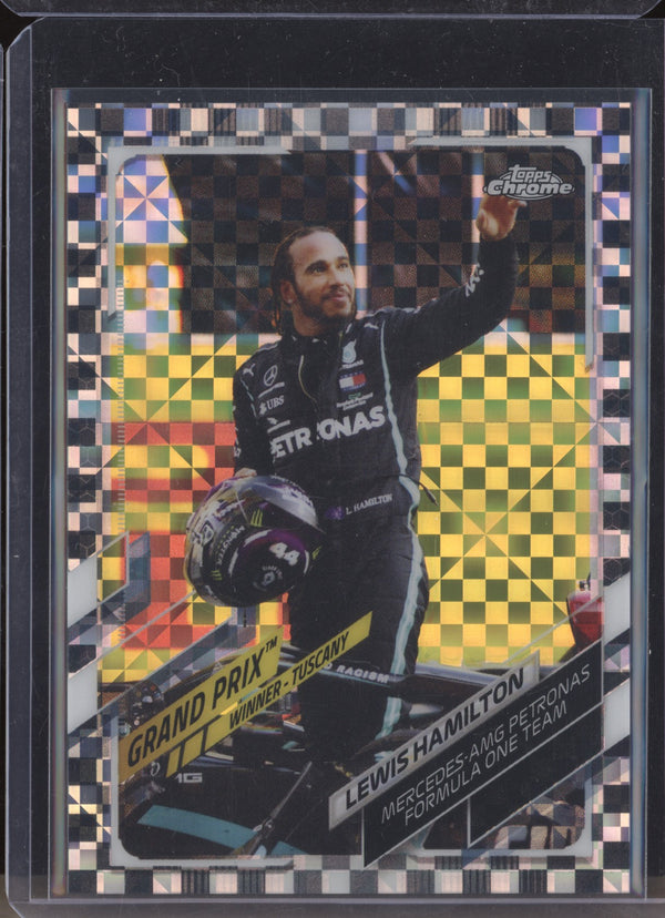 Lewis Hamilton 2021 Topps Chrome Formula One 146 Checker Flag