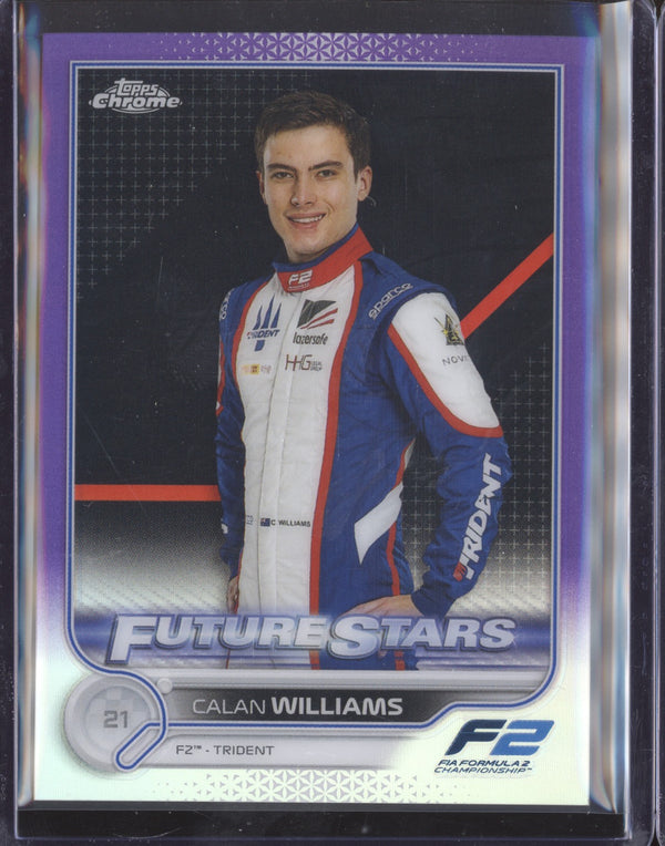 Calan Williams 2022 Topps Chrome Formula 1 94 Purple 119/399