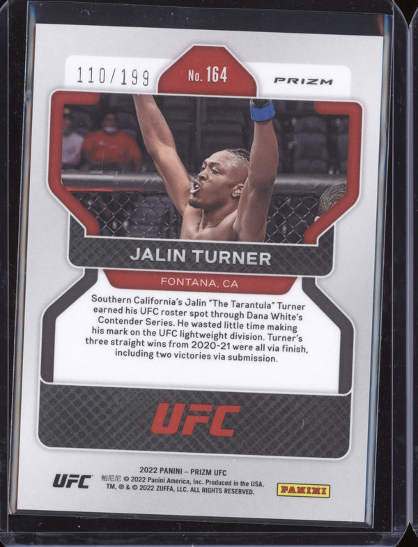 Jalin Turner 2022 Panini Prizm UFC 164 Blue RC 110/199