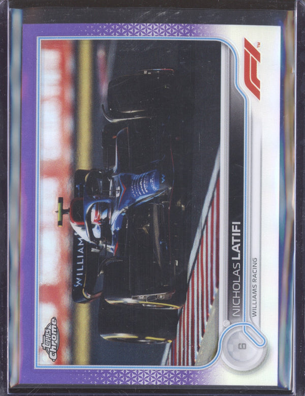 Nicholas Latifi 2022 Topps Chrome Formula 1 123 Purple 202/399