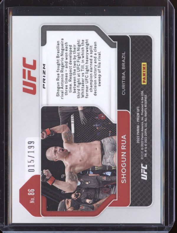 Shogun Rua 2022 Panini Prizm UFC 86 Blue 15/199