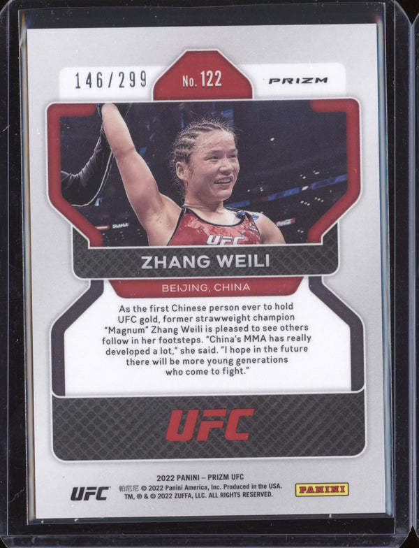 Zhang Weili 2022 Panini Prizm UFC 122 Red 146/299