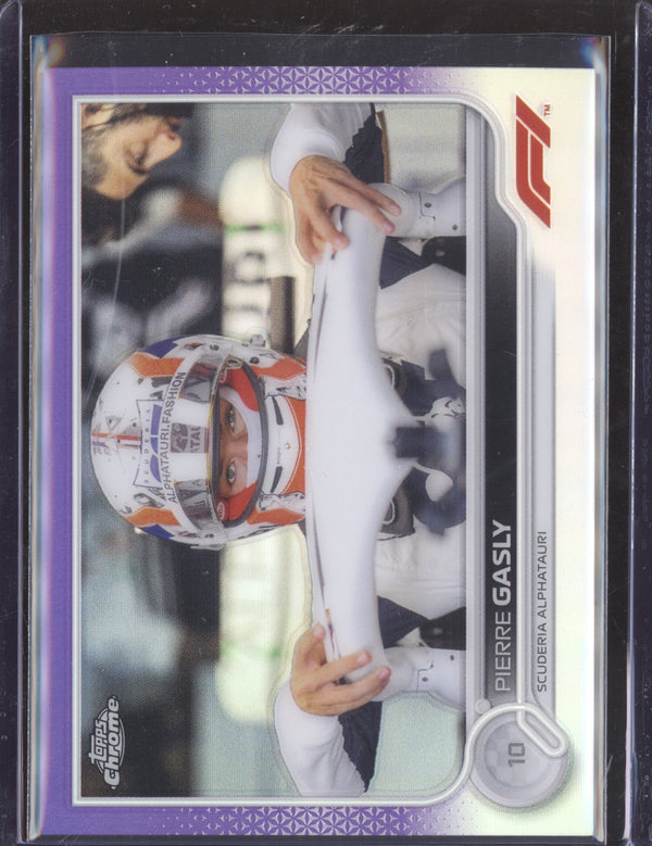 Pierre Gasly 2022 Topps Chrome Formula 1 47 Purple 25/399