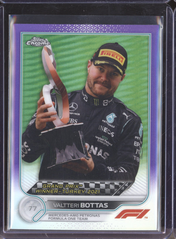 Valtteri Bottas 2022 Topps Chrome Formula 1 166 Purple 366/399