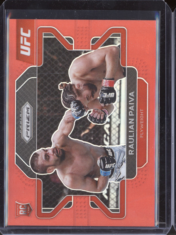 Raulian Paiva 2022 Panini Prizm UFC 10 Red RC 248/299