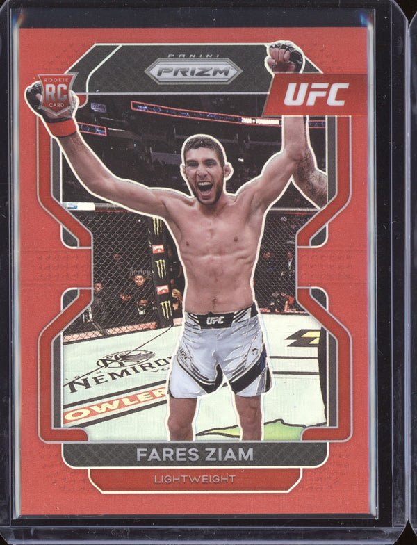 Fares Ziam 2022 Panini Prizm UFC 143 Red RC 243/299